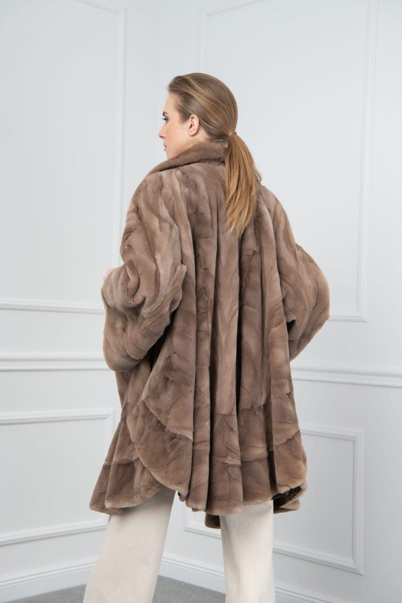 Pastel Sheared Mink Sections Jacket