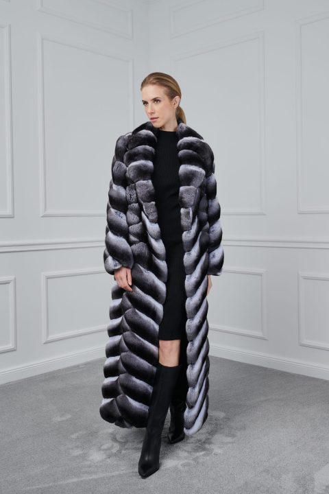 Chinchilla Long Parquet Coat