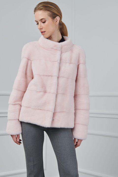 Light Pink Mink Short Jacket