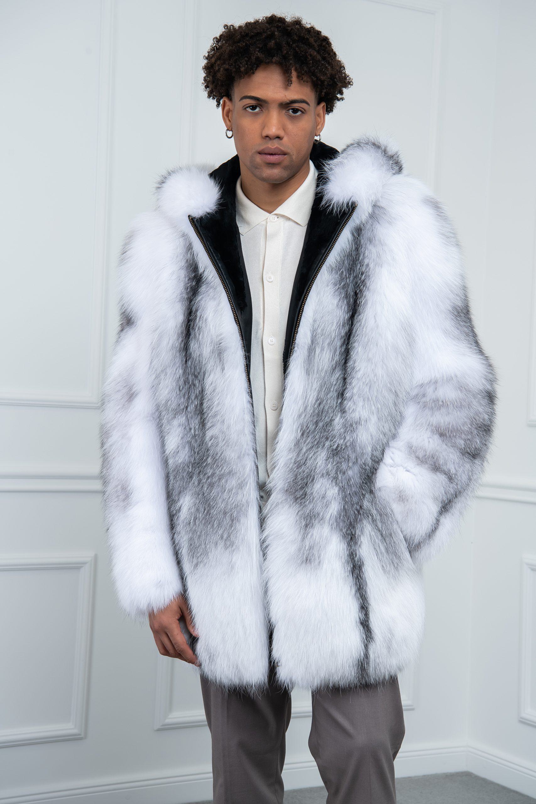 Arctic Fox Jacket with Hood - Shopifur