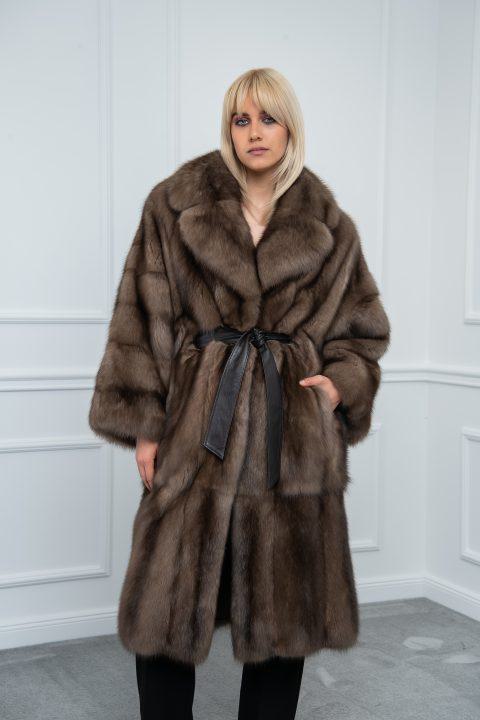 Sable Platinum Relaxed Fit Coat