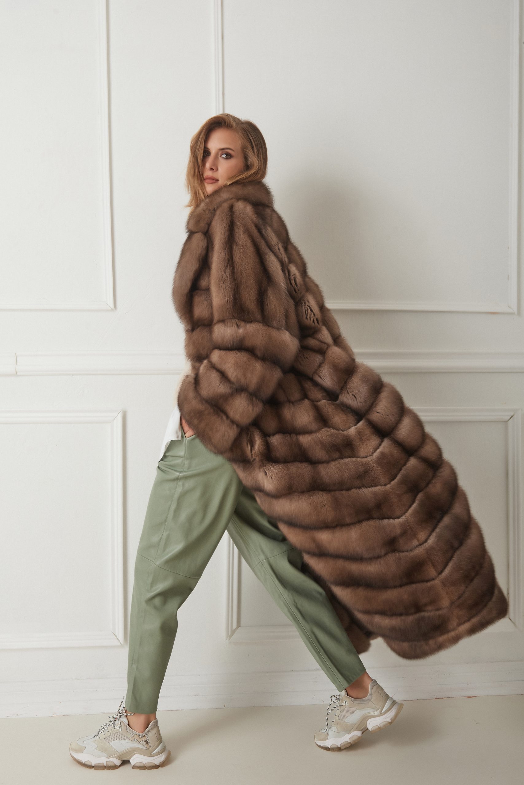 Sable Fur Long Coat