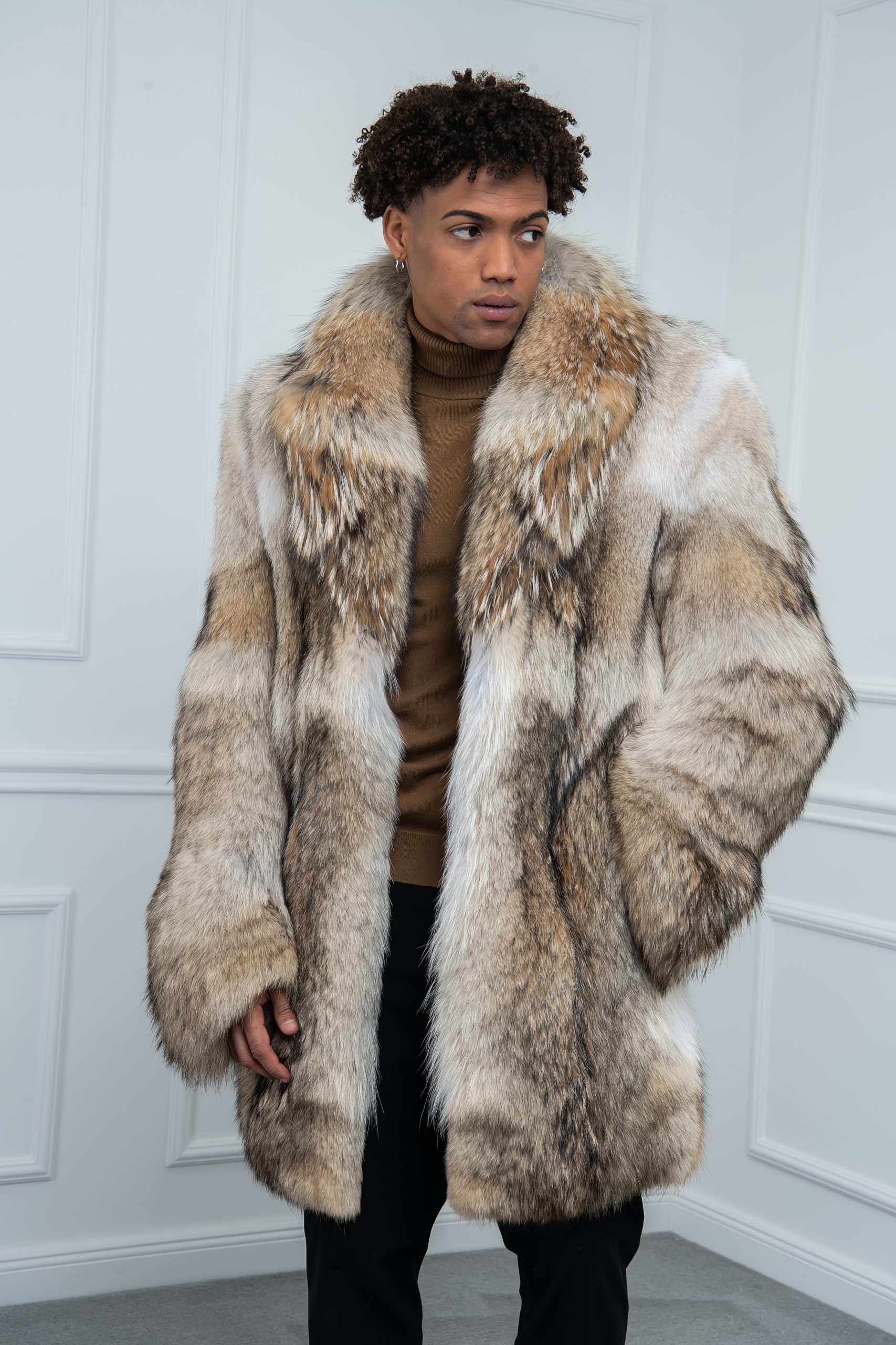 coyote fur jacket for men